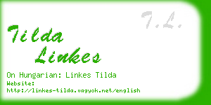 tilda linkes business card